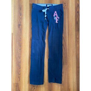 Navy and Pink A&F XS Sweatpants